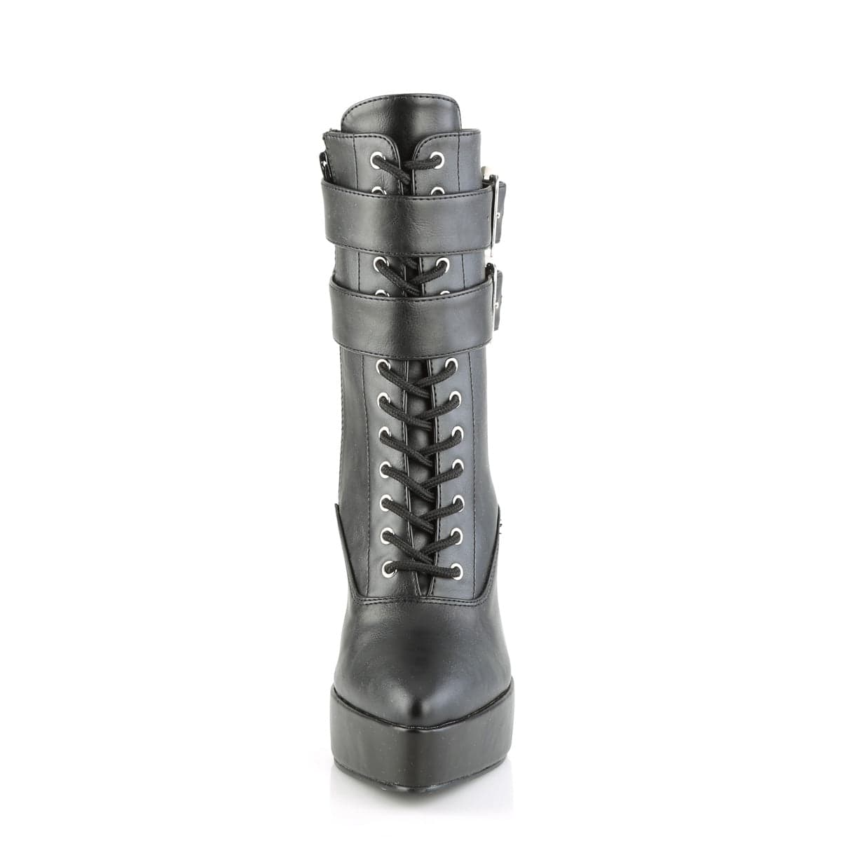 INDULGE-1026 Black Faux Leather NEW Devious US Size (Women's): 6