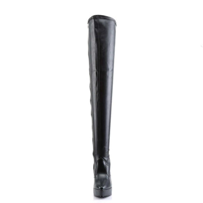 INDULGE-3000 Black Stretch Pu Devious