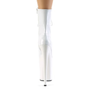 INFINITY-1020 White Patent/White Ankle Boot Pleaser US Size (Women's): 5