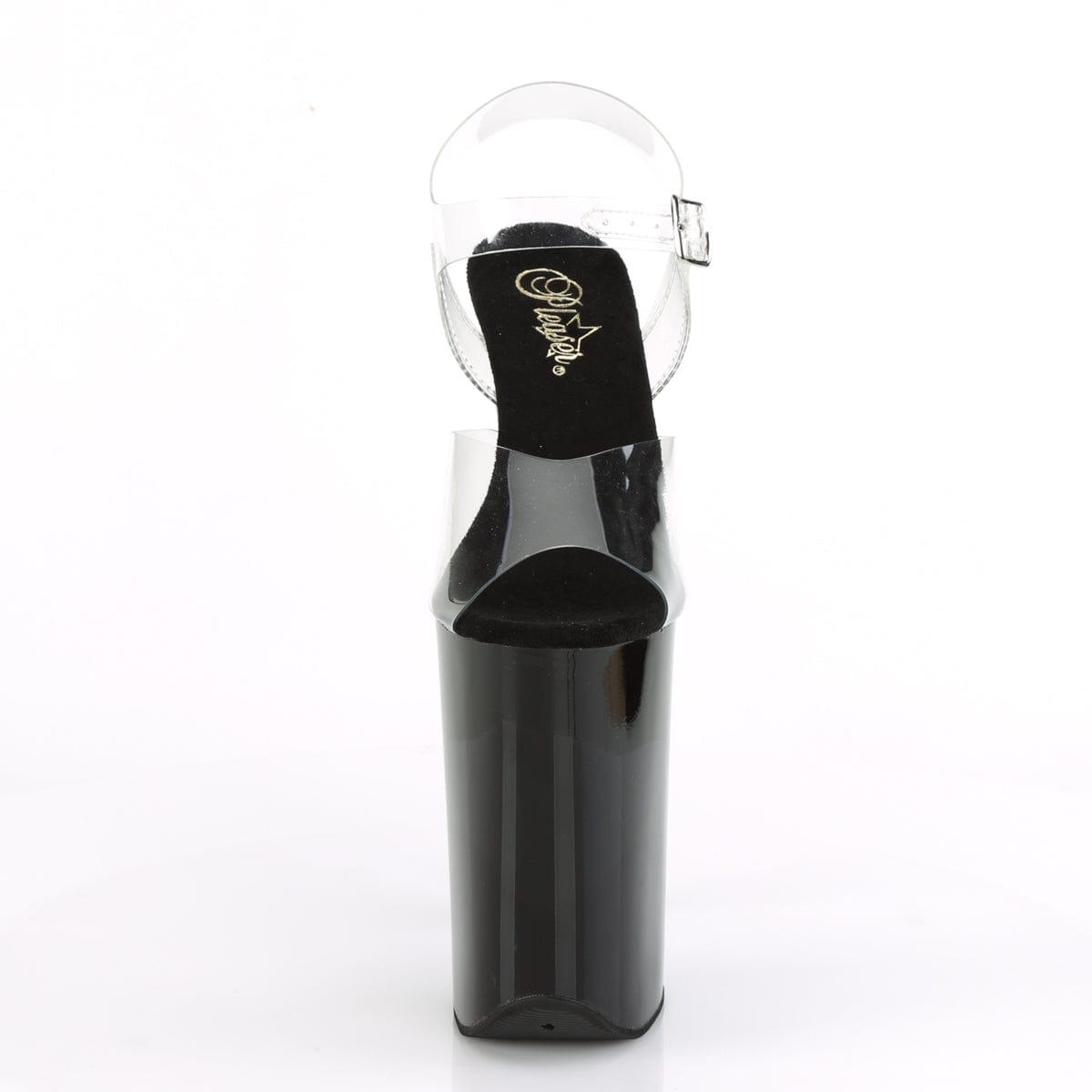 INFINITY-908 Clear/Black Platform Sandal Pleaser US Size (Women's): 5