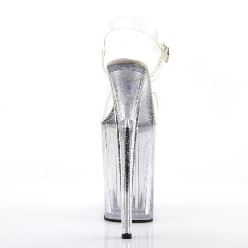 INFINITY-908MG Clear/Clear Platform Sandal Pleaser US Size (Women's): 5