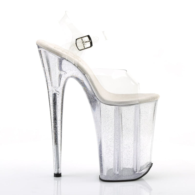 INFINITY-908MG Clear/Clear Platform Sandal Pleaser US Size (Women's): 5