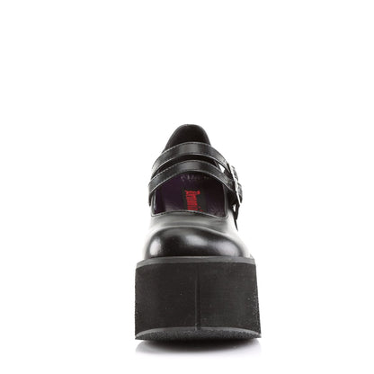 KERA-08 Black Vegan Leather Mary Janes Demonia