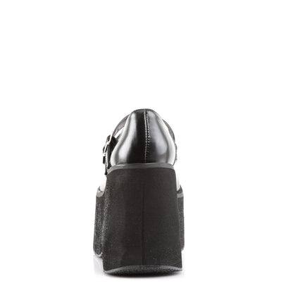 KERA-08 Black Vegan Leather Mary Janes Demonia