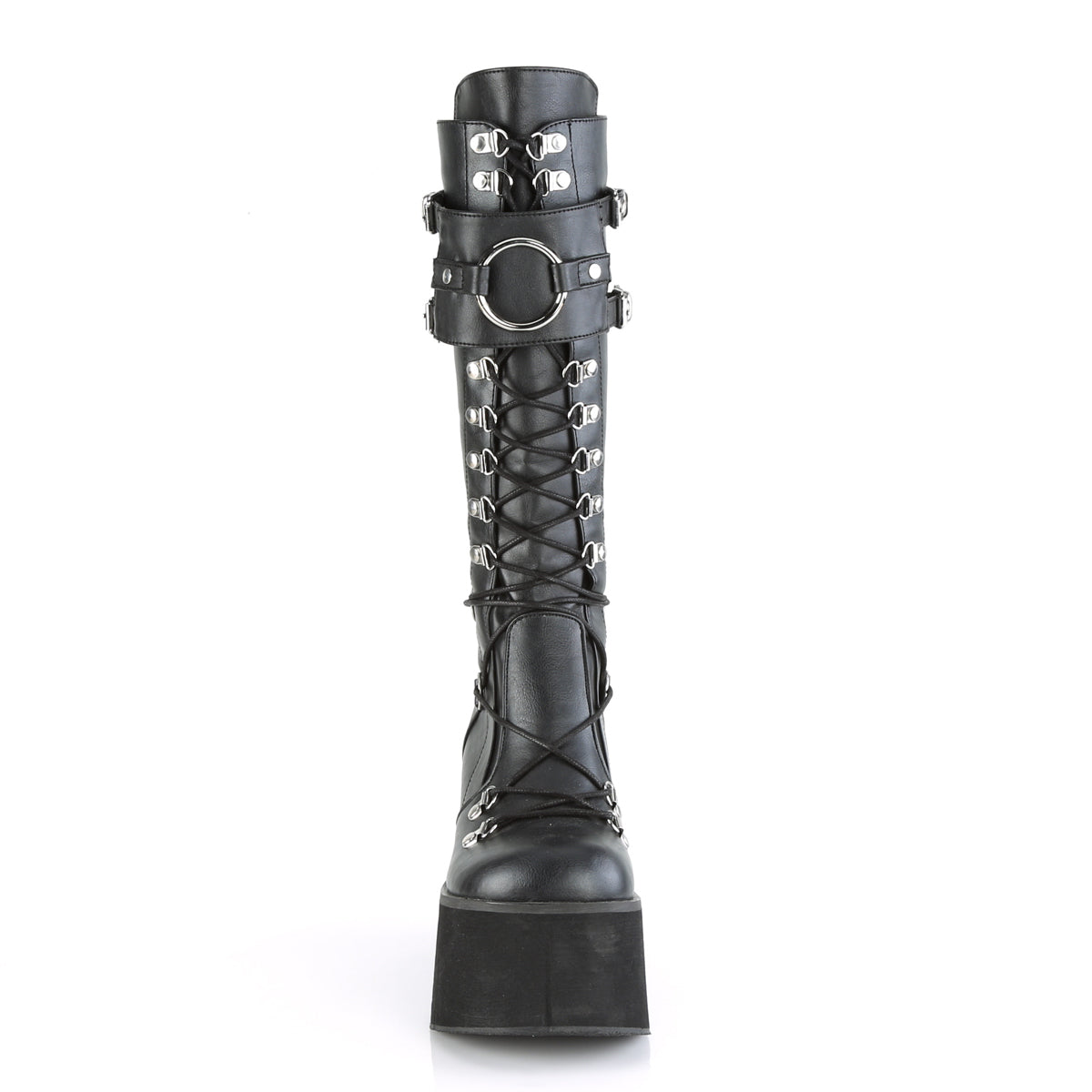 KERA-200 Black Vegan Leather Knee Boot Demonia