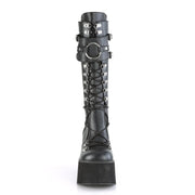 KERA-200 Black Vegan Leather Knee Boot Demonia US Size (Women's): 5