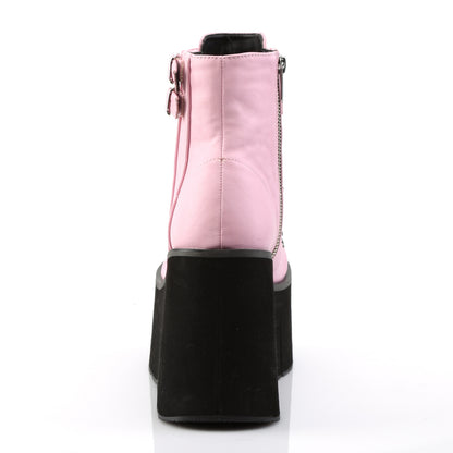 KERA-21 Baby Pink Vegan Leather Ankle Boot Demonia