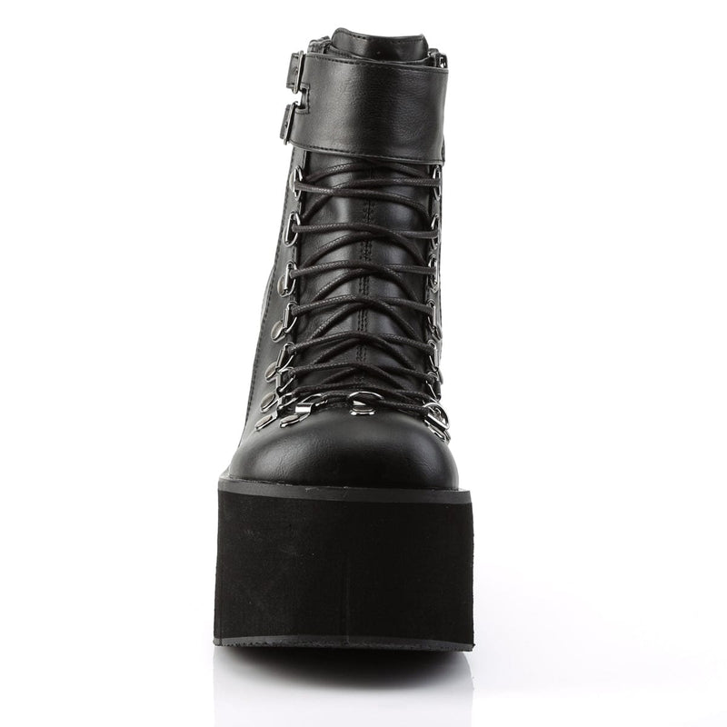KERA-21 Black Vegan Leather Ankle Boot Demonia US Size (Women's): 5