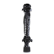 KERA-303 Black Stretch Patent Thigh Boot Demonia US Size (Women's): 5