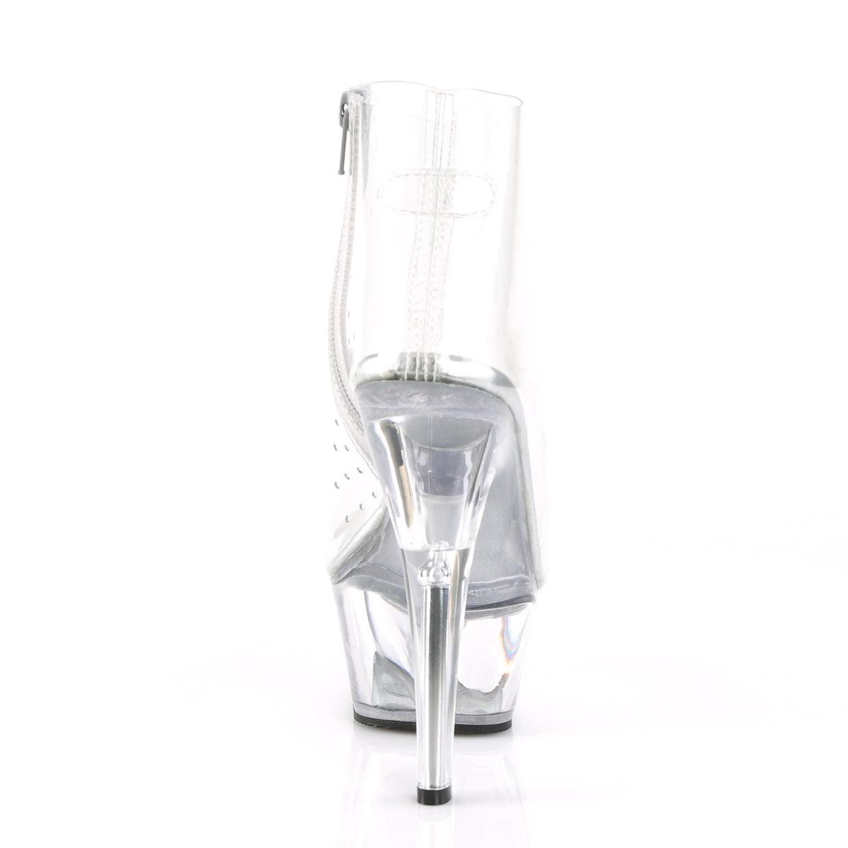KISS-1023 Clear TPU/Clear Ankle Boot Pleaser