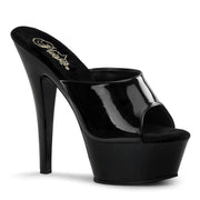KISS-201 Black Patent/Black Platform Sandal Pleaser US Size (Women's): 5