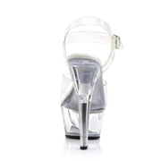 KISS-208VL Clear/Clear Platform Sandal Pleaser US Size (Women's): 5