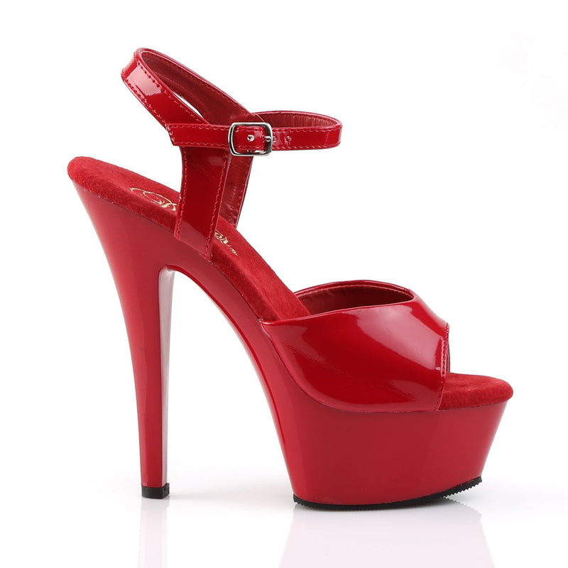 KISS-209 Red Patent/Red Platform Sandal Pleaser US Size (Women's): 5
