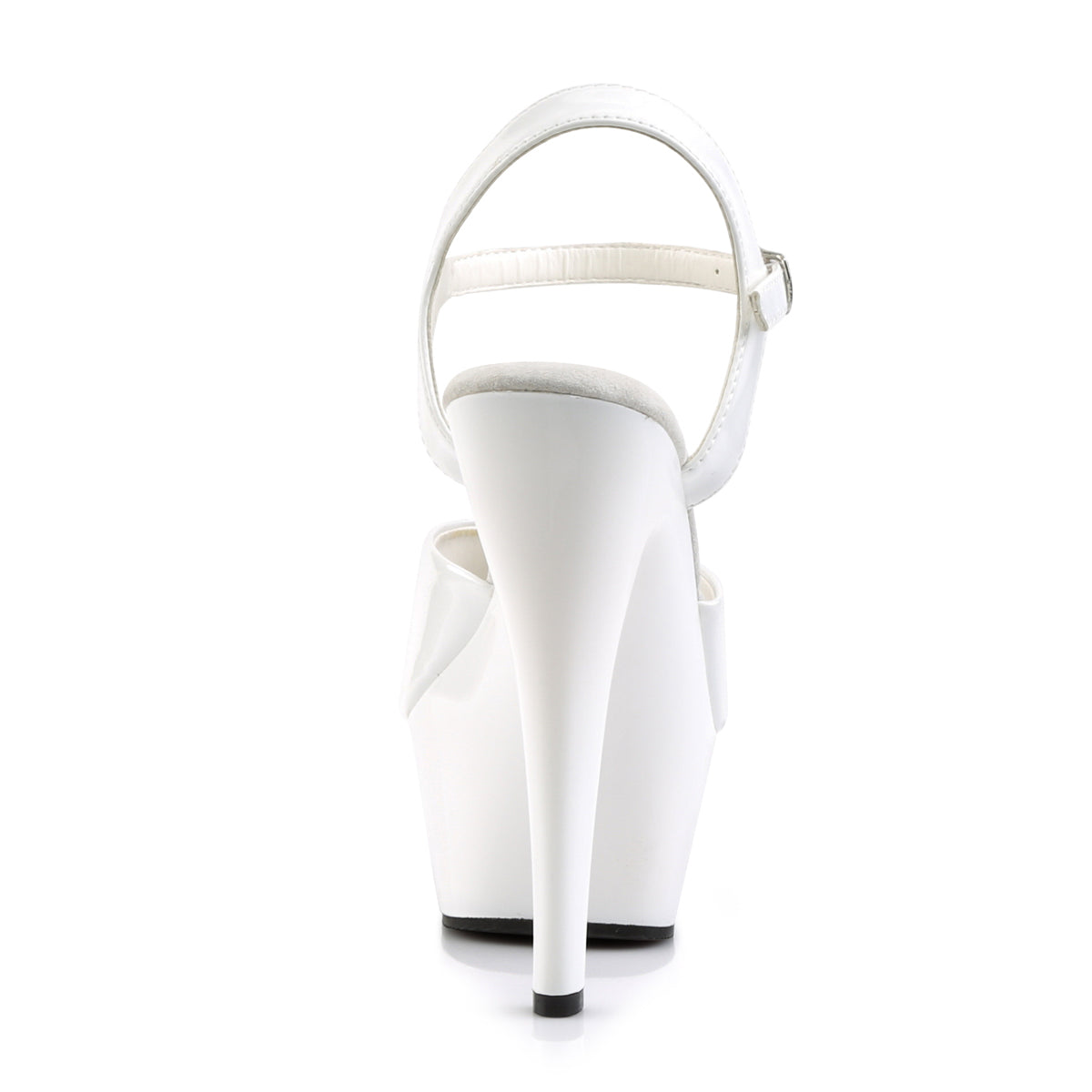 KISS-209 White Patent Platform Sandal Pleaser