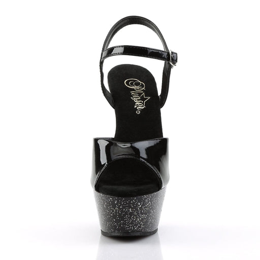 KISS-209MG Black/Black Platform Sandal Pleaser US Size (Women's): 5