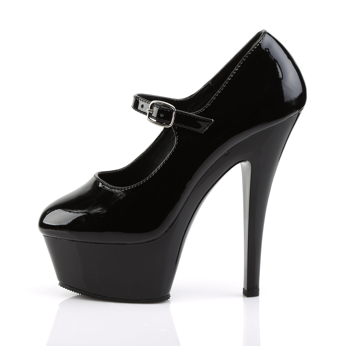 KISS-280 Black Patent Mary Janes Pleaser
