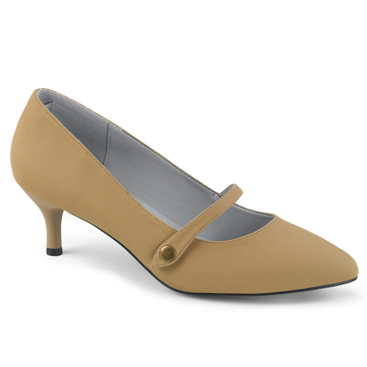 KITTEN-03 Taupe Nubuck Pleaser Pink Label