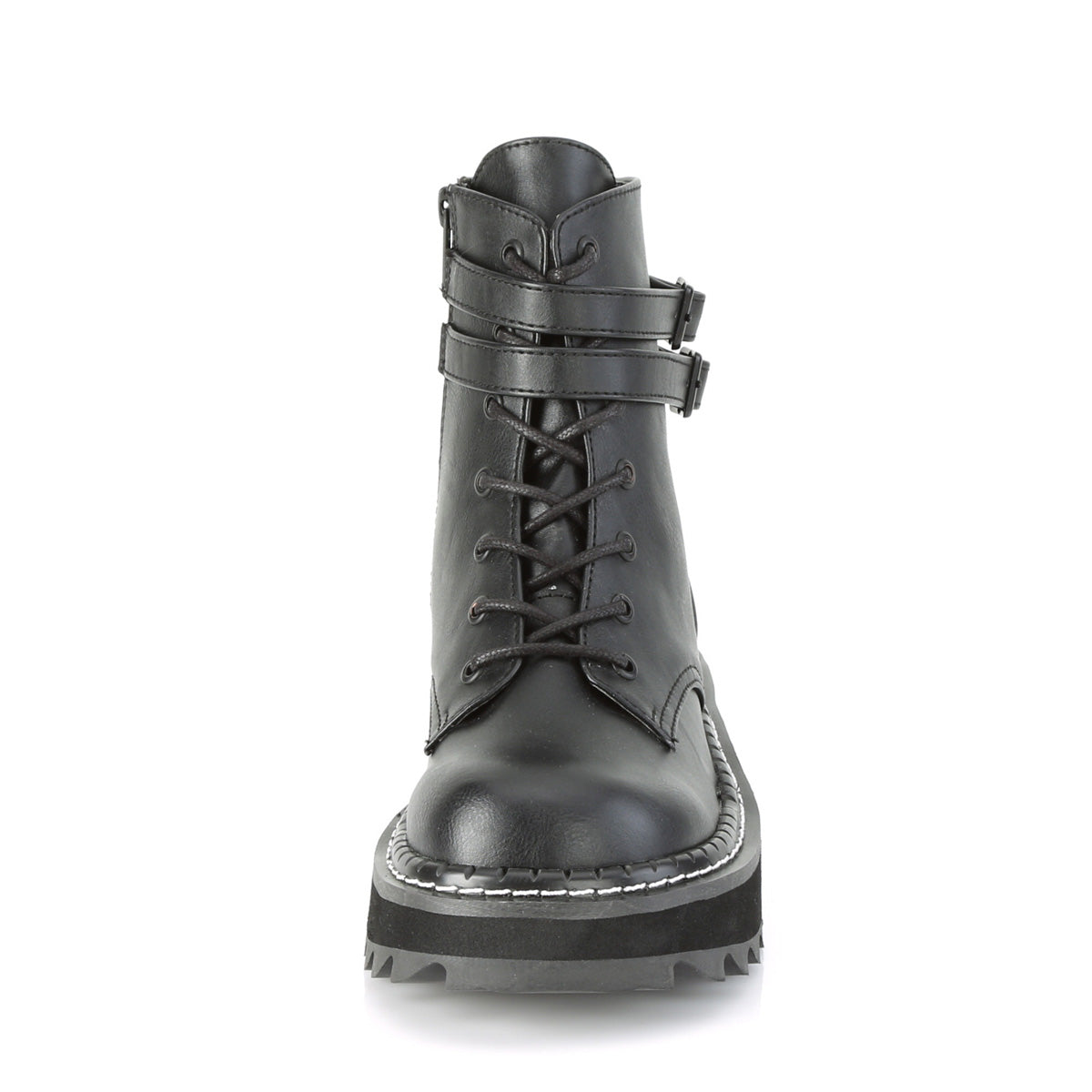 LILITH-152 Black Vegan Leather Ankle Boot Demonia