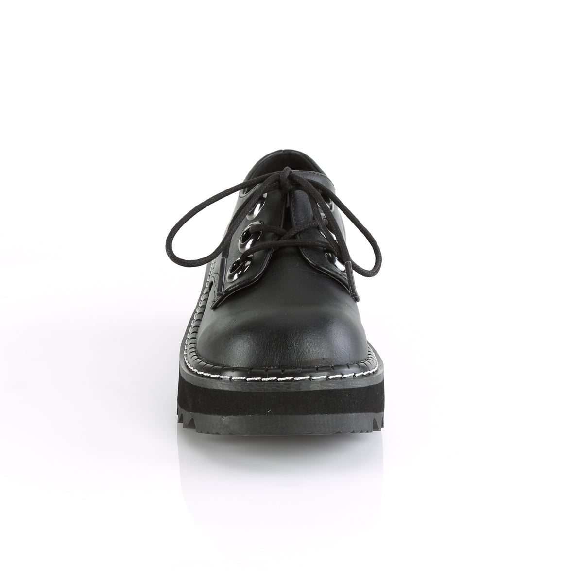 LILITH-99 Black Vegan Leather Shoe Demonia