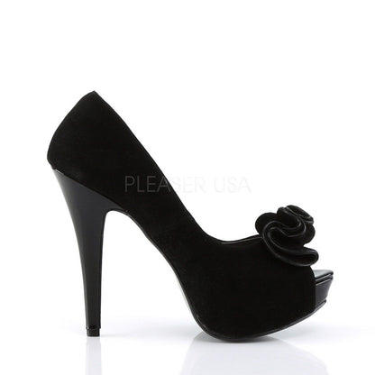 LOLITA-10 Black Suede Pu Pin Up Couture