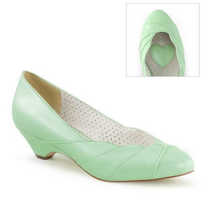 LULU-05 Mint Faux Leather Pin Up Couture