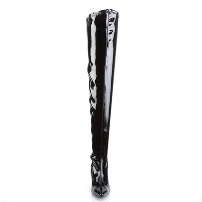 LUST-3000 Black Stretch Patent Funtasma