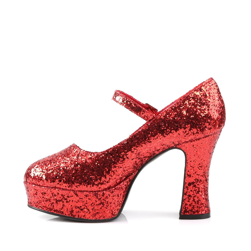 Mary Jane-50G Red Glitter CURRENT Funtasma US Size (Women's): 6