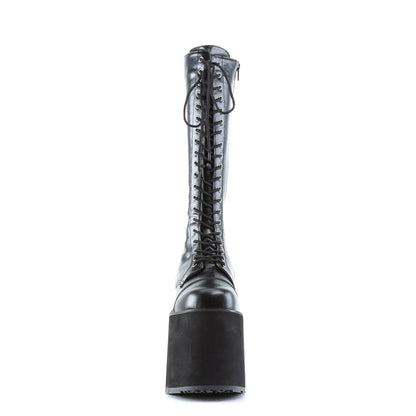 MEGA-602 Black Pu Knee Boot Demonia