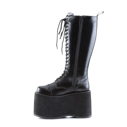 MEGA-602 Black Pu Knee Boot Demonia