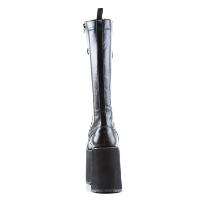 MEGA-602 Black Pu Knee Boot Demonia