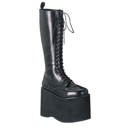 MEGA-602 Black Pu Knee Boot Demonia