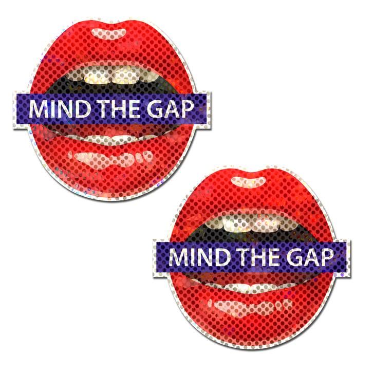 Mind the Gap: London UK Lips Nipple Pasties Pastease