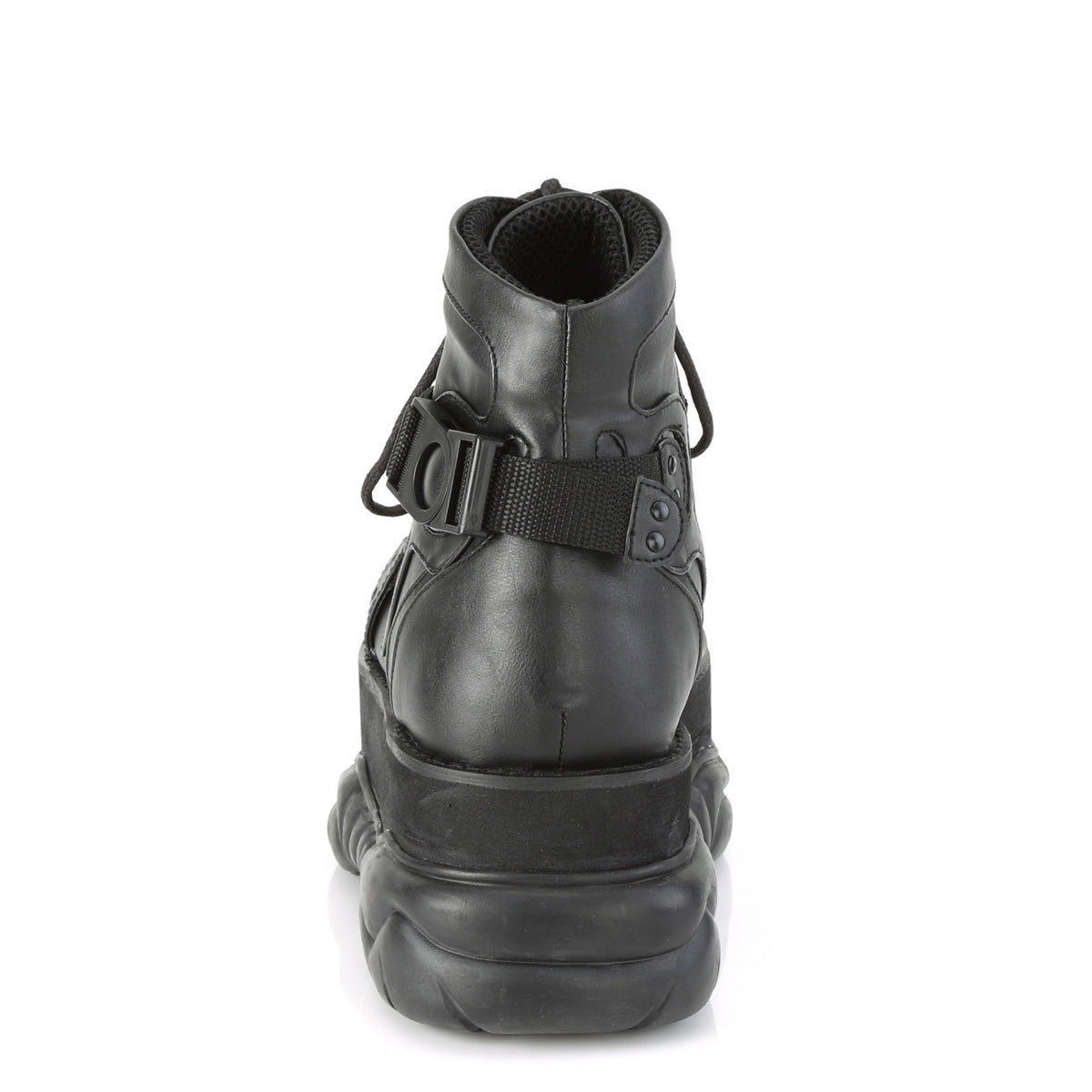 NEPTUNE-181 Black Vegan Leather Ankle Boot Demonia