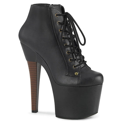 RADIANT-1005 Black Faux Leather Ankle Boot Pleaser