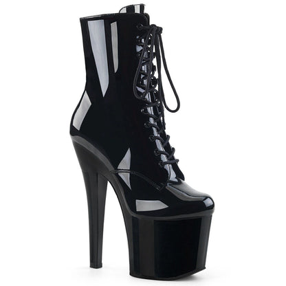 RADIANT-1020 Black Patent Ankle Boot Pleaser