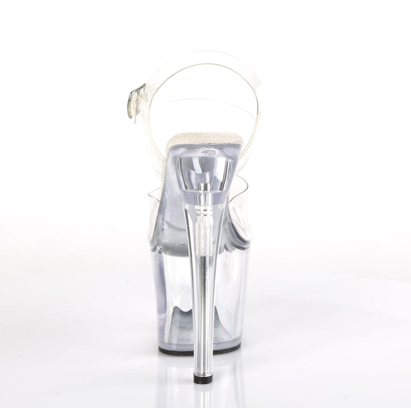 RADIANT-708 Clear/Clear Platform Sandal Pleaser US Size (Women's): 5