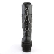 RANGER-303 Black Faux Leather Knee Boot Demonia US Size (Unisex/Men's): 4