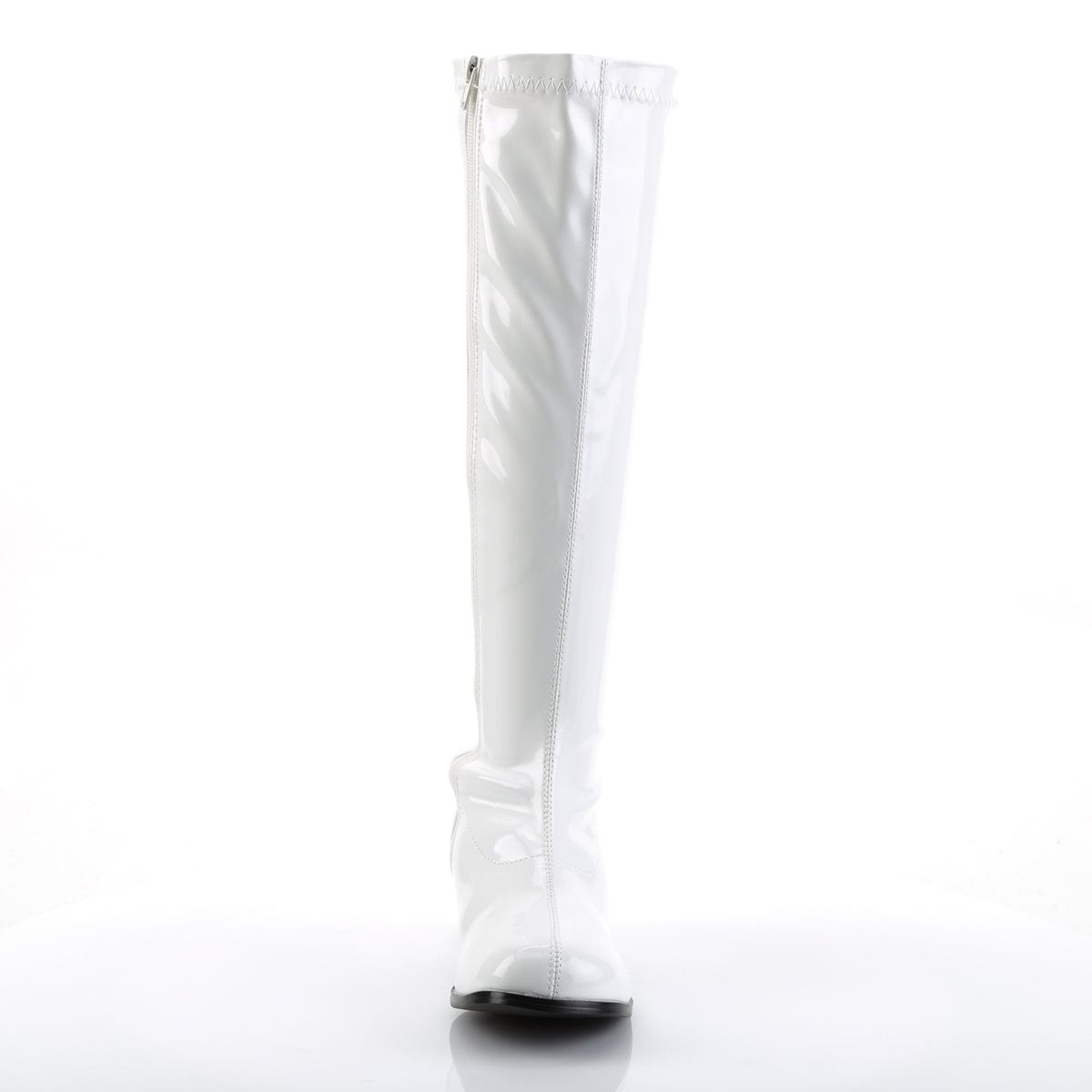 RETRO-300 White Stretch Patent Funtasma