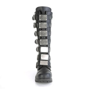 RIOT-21MP Black Vegan Leather Knee Boot Demonia US Size (Unisex/Men's): 4