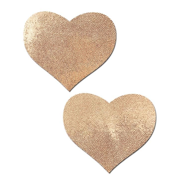 Rose Gold Heart Reusable Nipple Covers (Reusable) Pastease