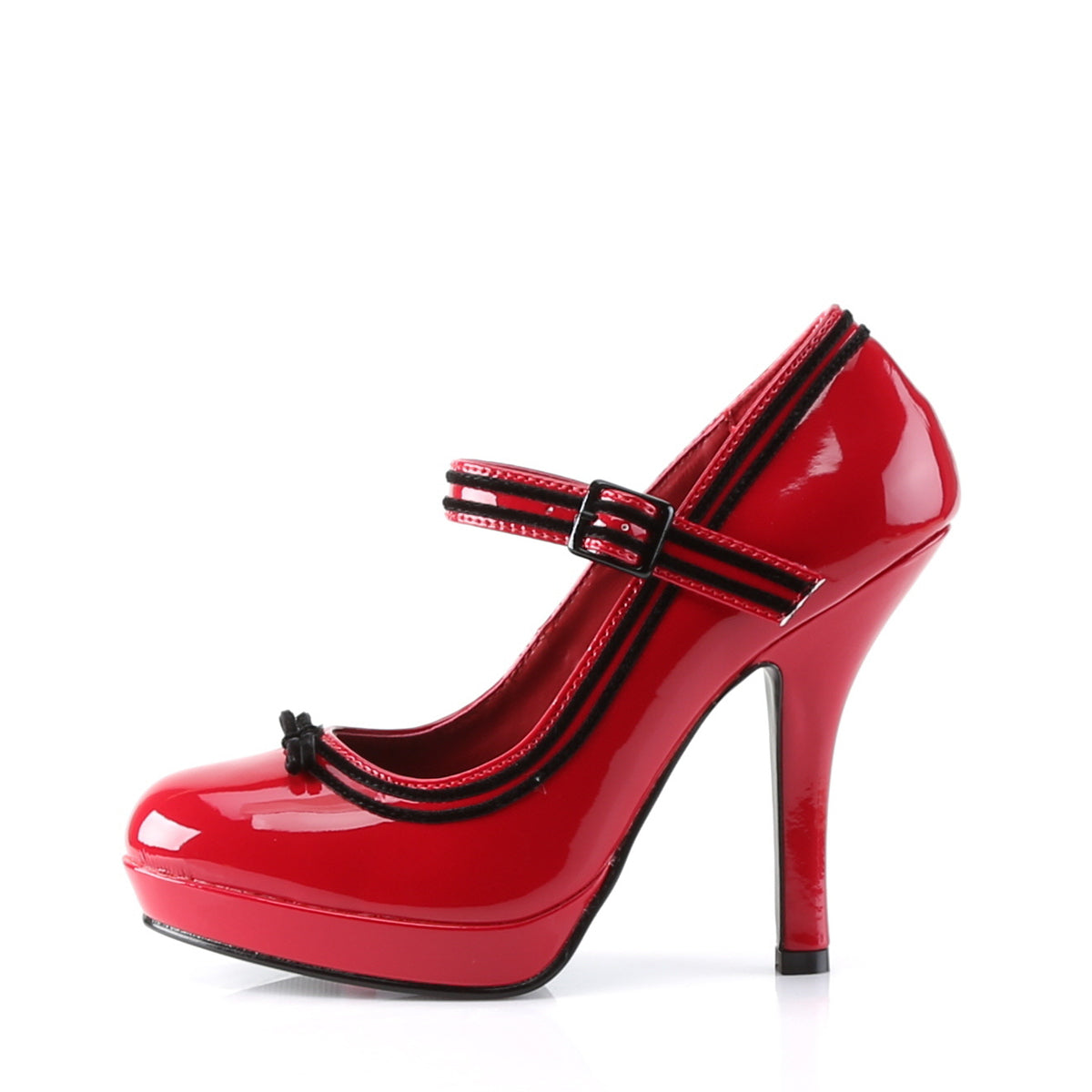 SECRET-15 Red Patent Pin Up Couture