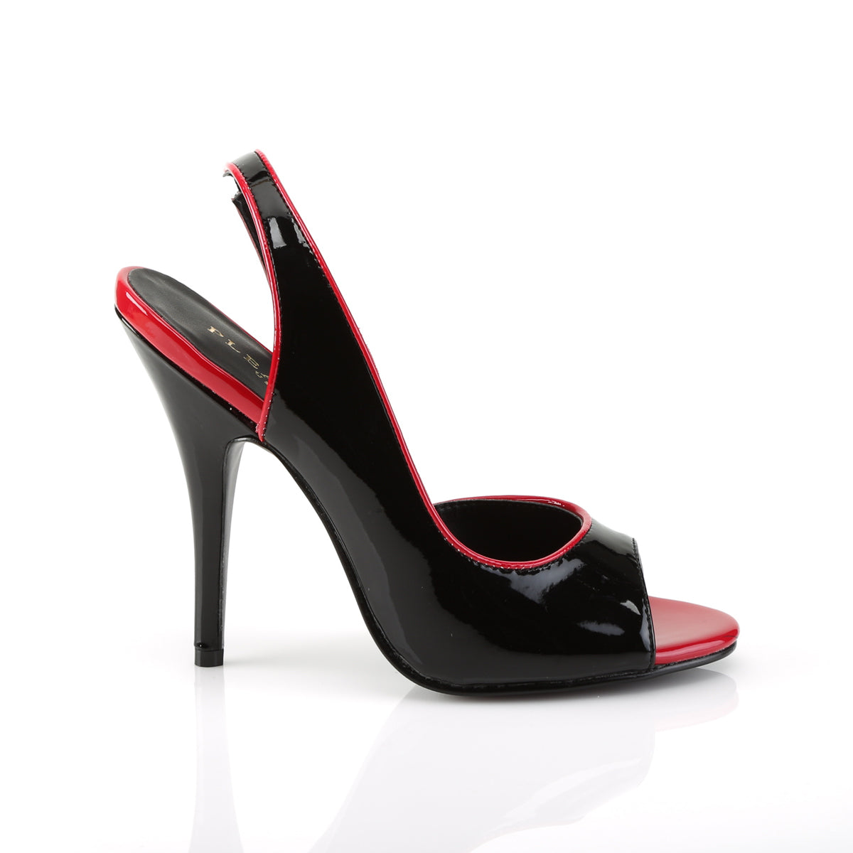 SEDUCE-117 Black-Red Patent Sandal Pleaser