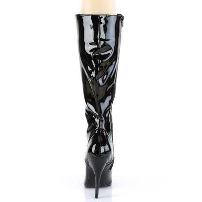 SEDUCE-2020 Black Patent Knee Boot Pleaser