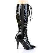 SEDUCE-2020 Black Patent Knee Boot Pleaser US Size (Women's): 6