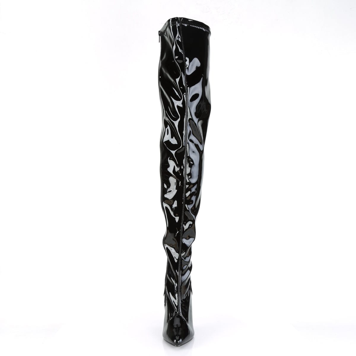 SEDUCE-3000 Black Stretch Patent Thigh Boot Pleaser US Size (Women's): 6