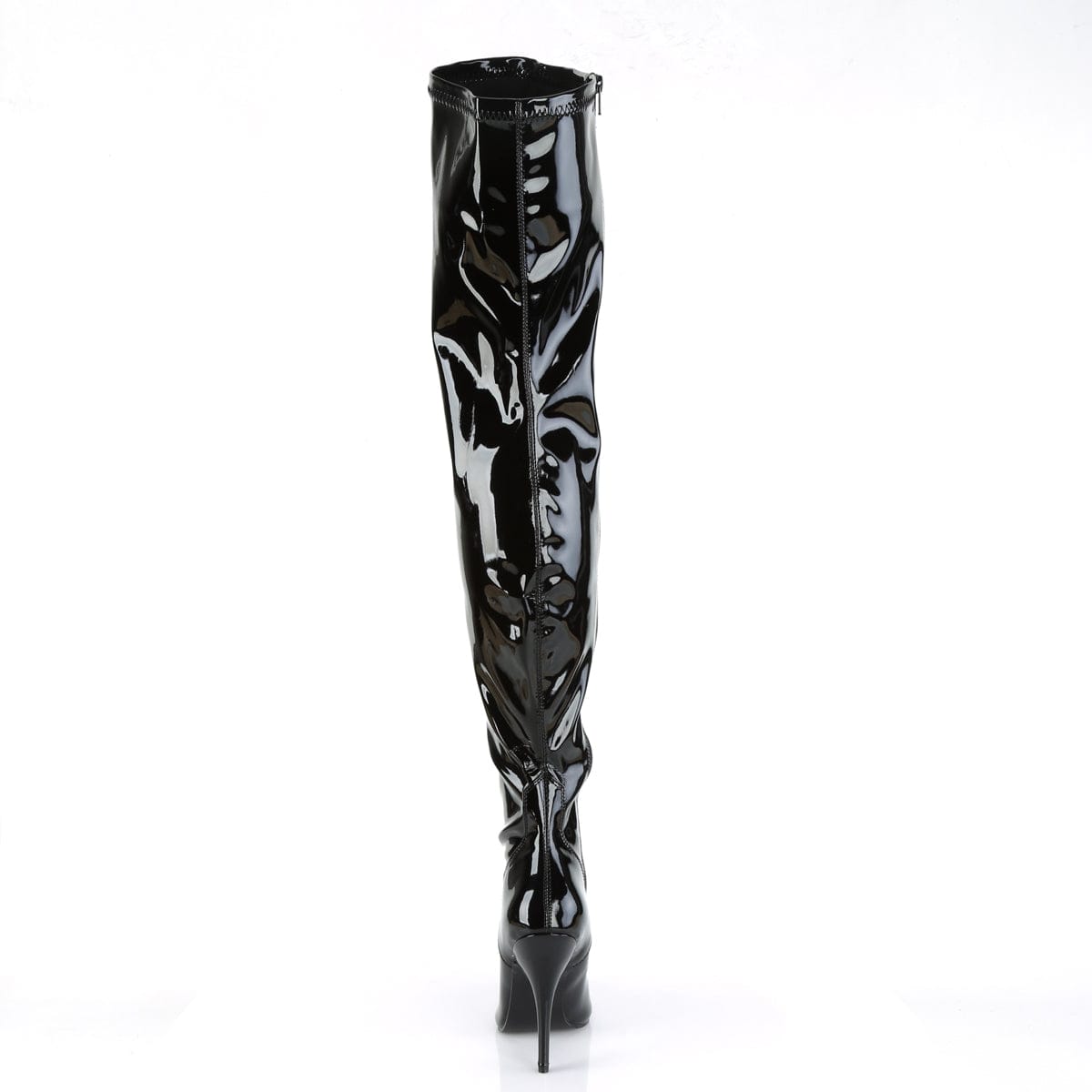 SEDUCE-3000 Black Stretch Patent Thigh Boot Pleaser US Size (Women's): 6