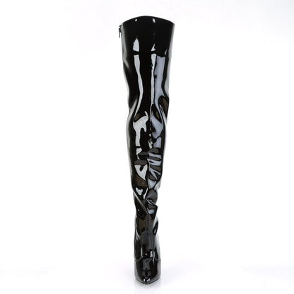 SEDUCE-3010 Black Patent Thigh Boot Pleaser
