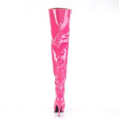 SEDUCE-3010 Hot Pink Patent Thigh Boot Pleaser