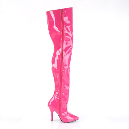 SEDUCE-3010 Hot Pink Patent Thigh Boot Pleaser