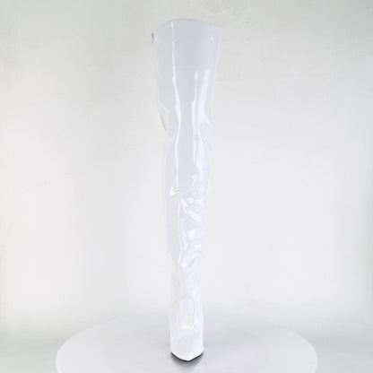 SEDUCE-3010 White Patent Thigh Boot Pleaser